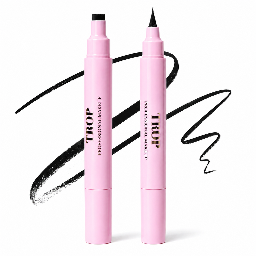 Trop™ Winged Eyeliner Stamp - 2 Sizes - Intense Black