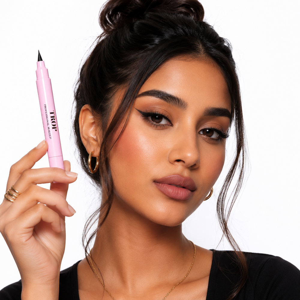 Trop™ Winged Eyeliner Stamp - 2 Sizes - Intense Black