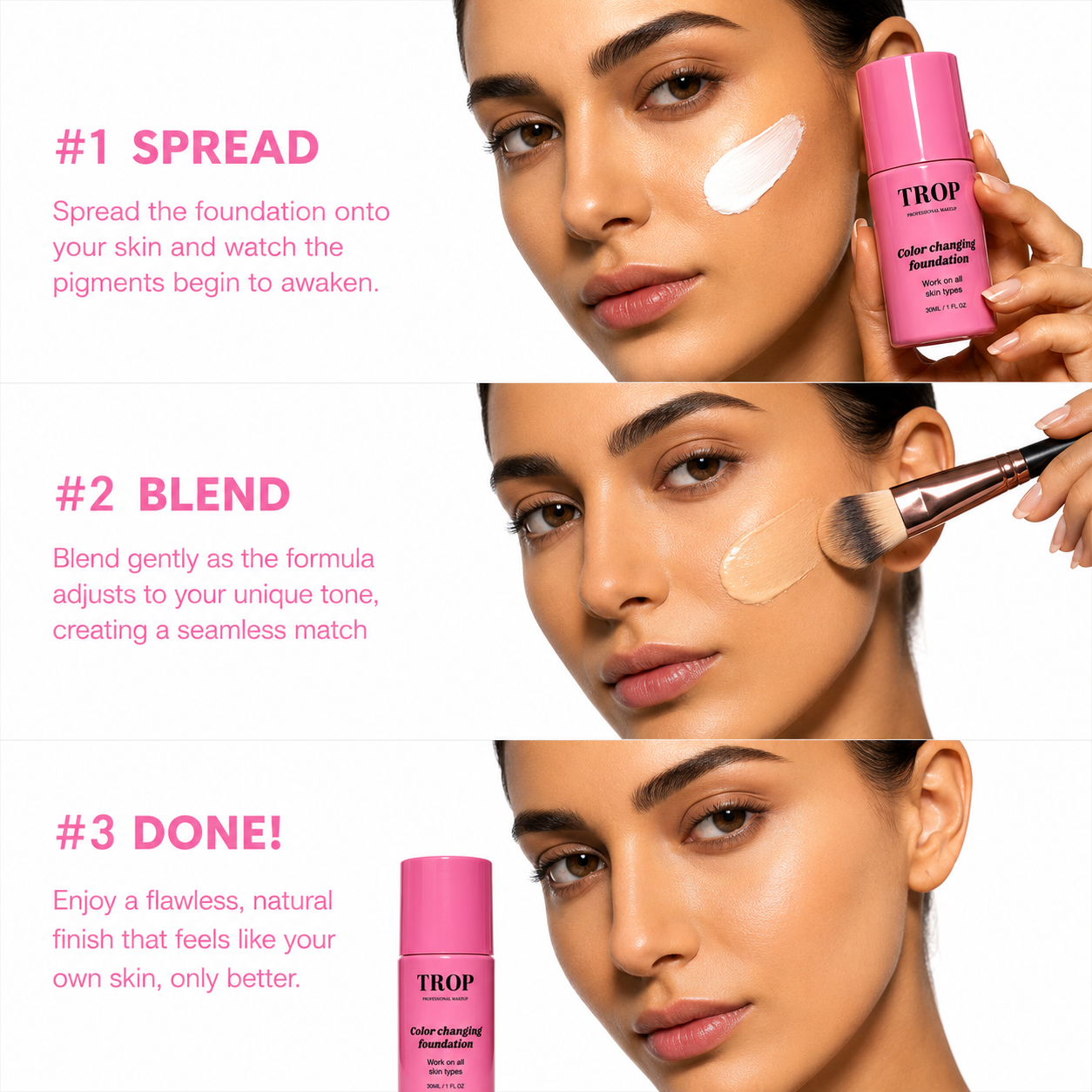 [NEW] Trop™ Clean Color-Changing Foundation ( 30ML - Includes SPF 50+  )